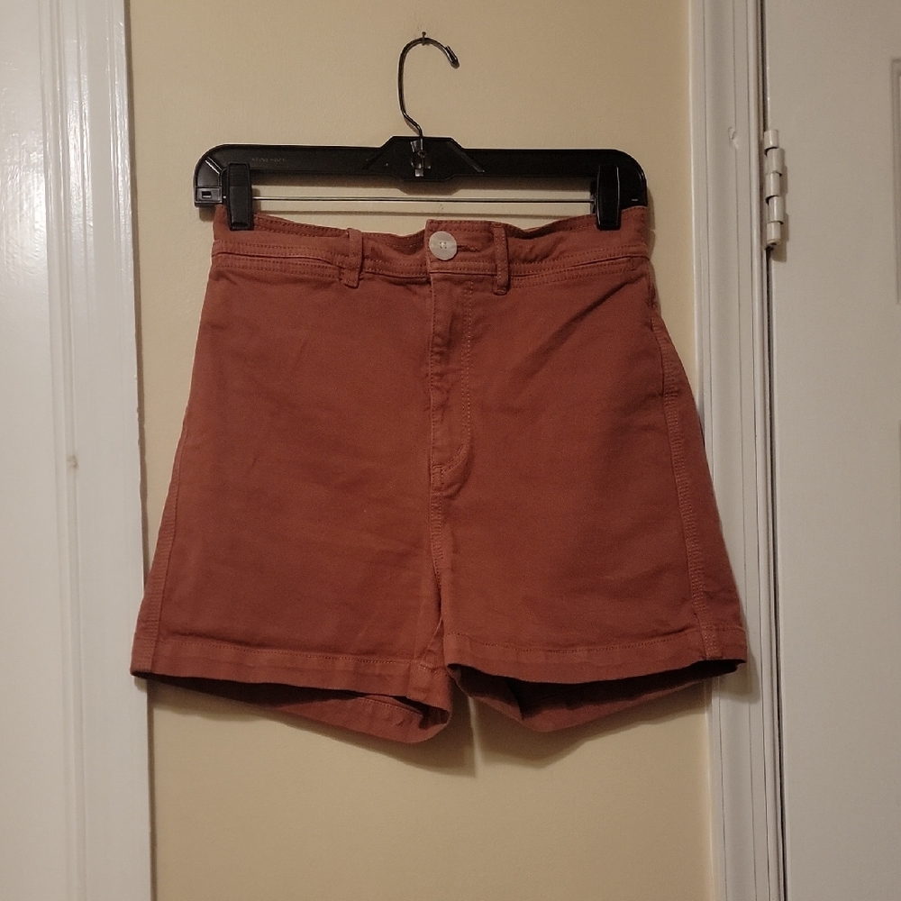 LOFT High Waist Brown Shorts